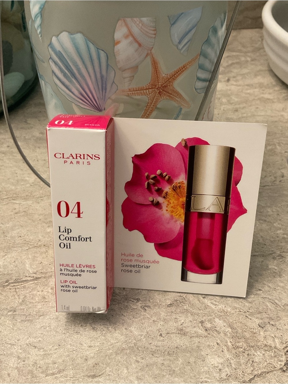 NEW IN PKG CLARINS LIP COMFORT OIL 04 PITAYA